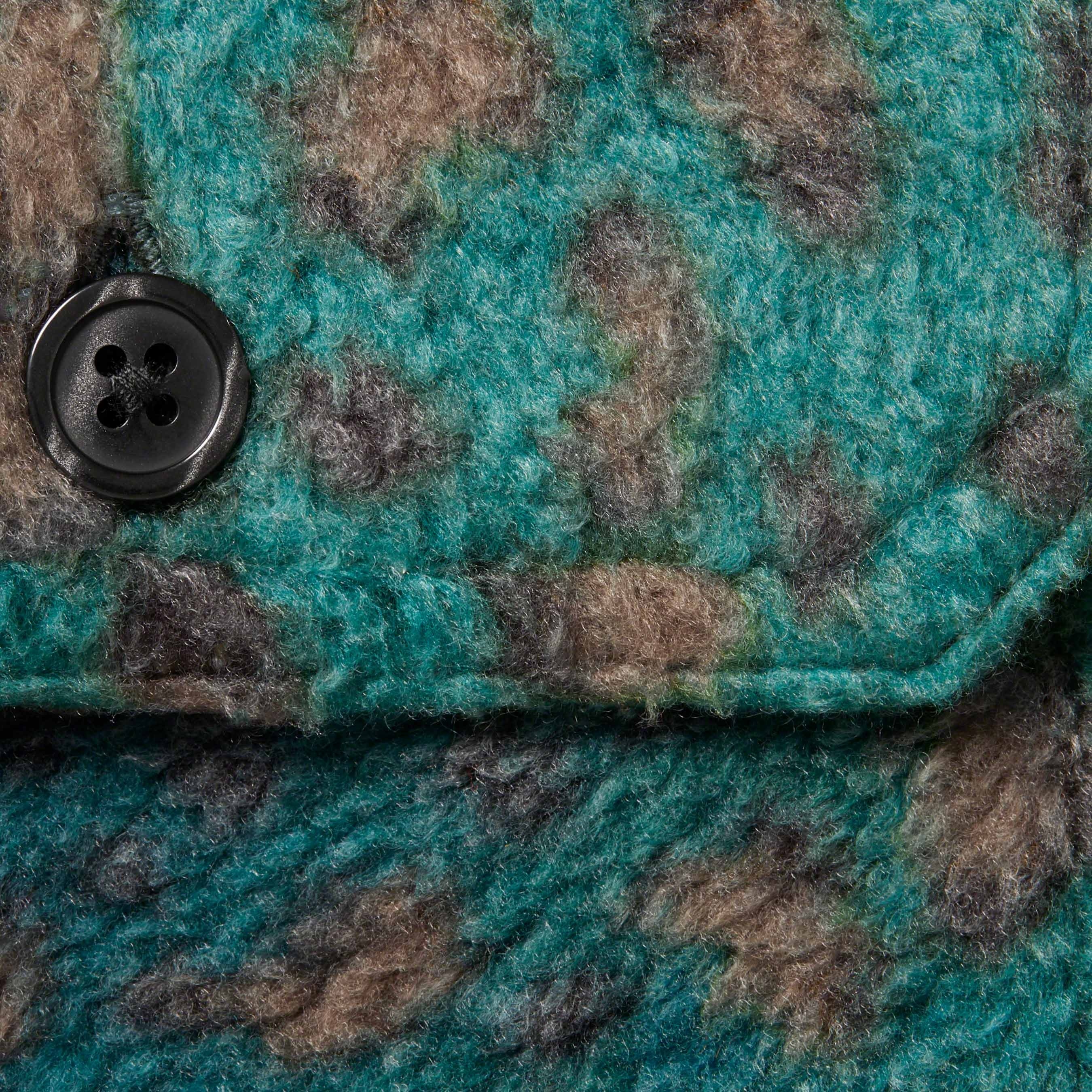 Fleece Zip Up Hooded Shirt view 5